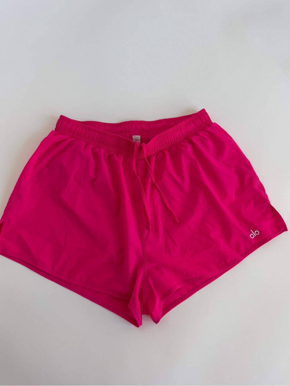 Alo Yoga Stride Short Neon Pink Running High Rise M